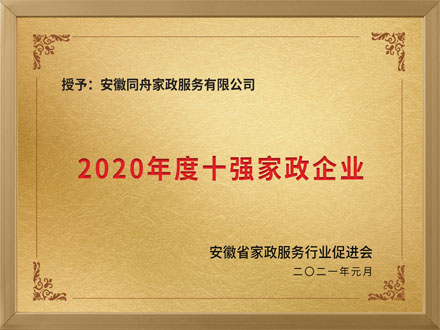 2020年十強家政企業